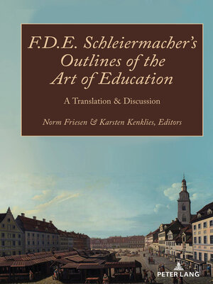 cover image of F.D.E. Schleiermacher's Outlines of the Art of Education